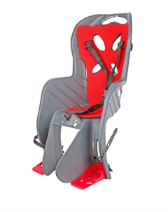 Детское велокресло CURIOSO DELUXE, на подседельную трубу, серое, до 22 кг, 01-100083 Nfun