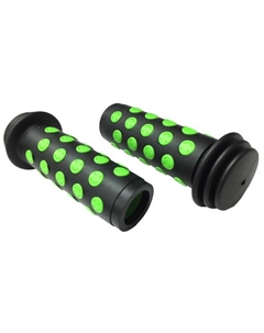 Ручки на руль детские AGR Junior R20, 102 мм, резиновые, черно-зеленые, 8-33455020 Author