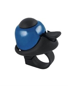 Звонок алюм./пластик мини D=36мм громкий и долгий звук синий 5-420144 M-wave