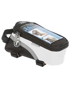 Сумочка-чехол+бокс велосипедная, для смартфона, 170х80х80 мм, с влагозащитой, черно-белая, 5-122552 M-wave