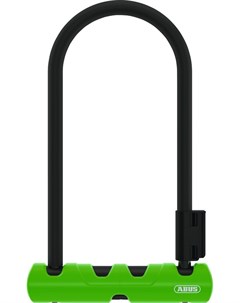 Замок скоба велосипедный Ultra Mini 410 150HB 14 мм ключ 180х80 мм с кронштейном черно зеленый 05 00 Abus