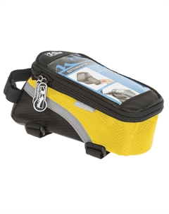 Сумочка-чехол вело, для смартфона, +бокс 170х80х80мм, с влагозащитой, черно-желтая, 5-122556 M-wave