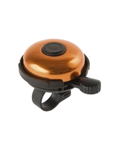 Звонок велосипедный, алюминий/пластик, D=53 мм, черно-оранжевый, 5-420157 M-wave