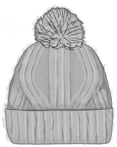 Шапка Knitted Hat Nerla Nerla Grey US one size 132335 937 10 00 Buff