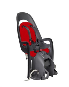 Детское велокресло CARESS с адаптером для багажника серый красный до 25 кг 553013 Hamax