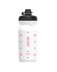 Фляга велосипедная Sense Soft 65 No Mud Bottle пластик 650 мл белый розовый 2023 155R Zefal