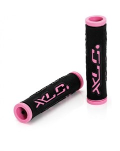 Грипсы велосипедные Bar Grips Dual Colour 125 мм black pink 2501583501 Xlc