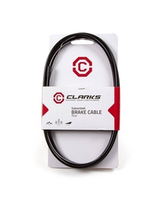 Комплект, рубашка+тросик 5094, передний тормозной MTB/Road 2P, 70/86см, оцинкованный трос, черный, 3-604 Clarks