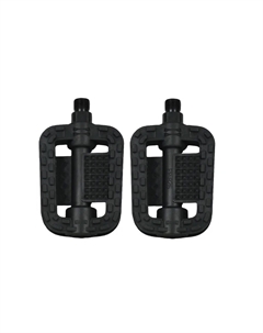 Педали,107*68мм, база пластик, стальная ось, 340гр, черные, FP-827 Feimin