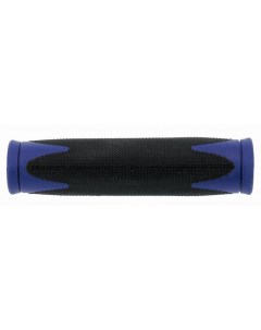 Грипсы велосипедные резина 2 х компонентные 130 мм черно синие 5 410363 Velo