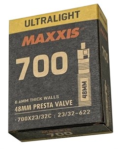 Велокамера Ultralight 700X23 32C LFVSEP велониппель 48 мм толщина 0 6 мм 2021 EIB00100000 Maxxis
