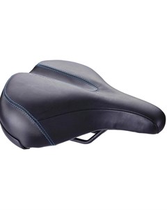 Седло велосипедное 2019 saddle ComfortPlus Upright Leather memory foam CrMo rails 230 x 270mm черный Bbb