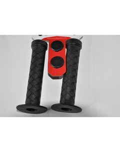 Ручки С100 на руль, резина, BMX 145мм торц. защита+защита от проскальз.+1фикс, черные, 3-456 Clarks