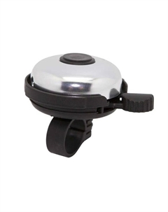 Звонок велосипедный, сталь/пластик, D=45мм, черно-серебристый, 00-170720 M-wave