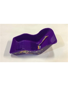 Детское велокресло для КУКОЛ, универсальное крепление на раму, с ремешками, фиолетовый, 00-170575 No name