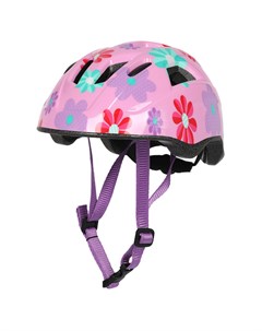 Велошлем Flowers Junior Helmet детский розовый фиолетовый 2023 FLOWERSL Oxford