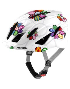 Велошлем 2022 Pico Pearlwhite Flower Gloss детский A9761_11 Alpina