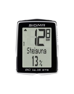 Велокомпьютер Sport TOPLINE 2016 BC 14 16 wired bike functions current speed average УТ000077224 Sigma