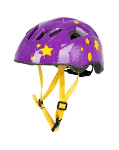 Велошлем Stars Junior Helmet детский желтый фиолетовый 2023 STARSL Oxford