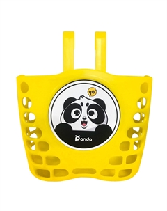 Велокорзина "ПАНДА", детская, на руль, жёлтая, 00-170538 M-wave