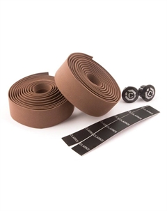 Лента на руль для велосипеда CHBT, корковая, с заглушками, коричневая, 3-166 Clarks