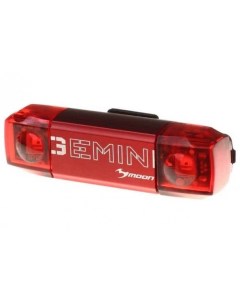 Велофонарь Gemini задний 80 люмен 7 режимов USB алюминий красный WP_GEMINI Moon