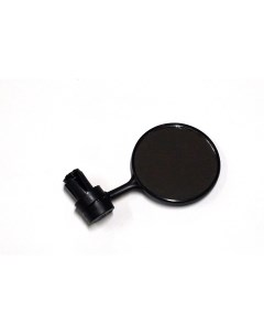 Зеркало пластик мини в торец руля универсально левое право черное с катафотом HL M01 Joy kie