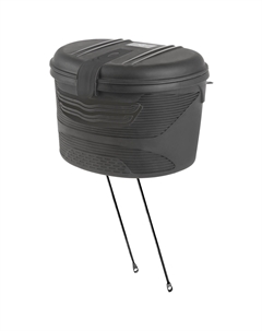 Сумка/бокс, передняя, V=17л, пластик, пыле/влагозащита, с замком, черная, 5-122479 M-wave