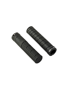 Грипсы велосипедные AGR Griplock R45, 137мм, резина, эргономичные, с 1-м фиксатором, 121г, черные, 8-33452057 Author