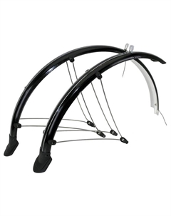 Крылья металлопластик 24"х56мм с усами, черные 5-386117 M-wave