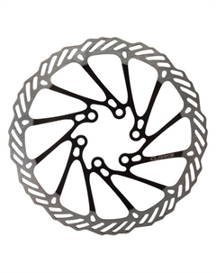 Диск тормозной CL-160, для дискового тормоза, 160мм, 6 болтов, нержавеющая сталь, серебристо-черный, 3-429 Clarks