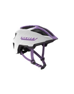 Шлем велосипедный Spunto Junior white purple onesize 50 56 см 2019 270112 2320 Scott