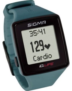Часы спортивные SPORT iD LIFE пульсометр с зонами эффективности бирюзовые 24610 Sigma