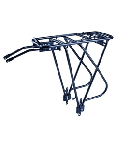 Багажник для велокресла 26-28" и переметной сумки сварной регулируемый черный M-wave