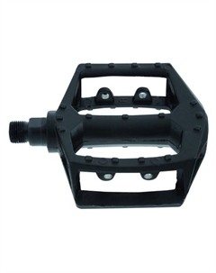 Педали велосипедные алюминиевые литые широкие резьба 9/16", черные 5-311348 M-wave