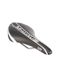 Седло велосипедное FRITZ, спорт, 298х130 мм, направляющие со шкалой, 282 г, черно-белое, 5-251030 M-wave