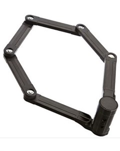 Велосипедный замок Folding lock PowerFold сегментный на ключ 700 мм черный BBL 71 Bbb