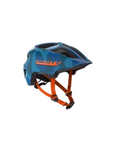 Шлем велосипедный Spunto Junior blue orange onesize 50 56 см 2019 270112 1454 Scott