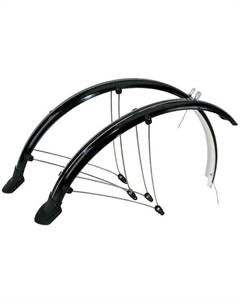 Крылья металлопластик 28"х45мм с усами, черные 5-386105 M-wave