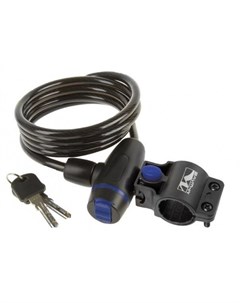 Велосипедный замок, тросовый, на ключ, с креплением, 10 х 1800 мм, розовый, 5-233868 M-wave