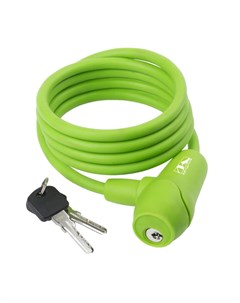 Велосипедный замок, тросовый, на ключ, 8 х 1500мм, зеленый, 5-231015 M-wave