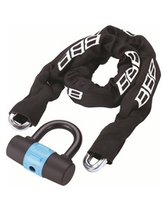 Велосипедный замок BBL 26 PowerChain цепь U lock на ключ тканевая оболочка 10x10x100 мм черный 29054 Bbb