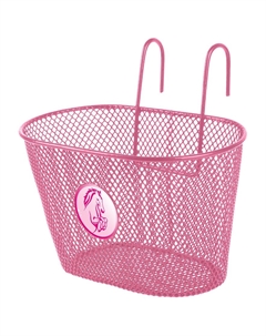 Велокорзина, детская, универсальное крепление на руль/багажник, розовая, 5-431428 M-wave