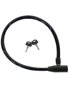 Велосипедный замок, тросовый, на ключ, 8 х 600 мм, цвета в ассортименте, 5-230080 M-wave