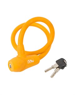 Велосипедный замок тросовый на ключ 12 х 600 мм оранжевый 5 231047 M-wave
