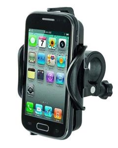 Держатель для смартфона пластик на руль черный, 5-122405 M-wave