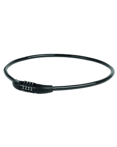 Велосипедный замок, тросовый, кодовый, 8 х 600 мм, черный, 5-230101 M-wave