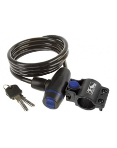 Велосипедный замок, тросовый, на ключ, с креплением, 10 х 1800 мм, желтый, 5-233866 M-wave