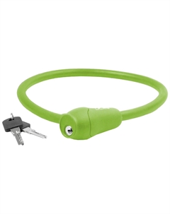 Велосипедный замок, тросовый, на ключ, 12 х 600мм, ЗЕЛЕНЫЙ, 5-231045 M-wave