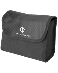 Сумка для самоката, на руль, 22х10х16 см, быстросъемная, на липучках, черный, 5-122819 M-wave
